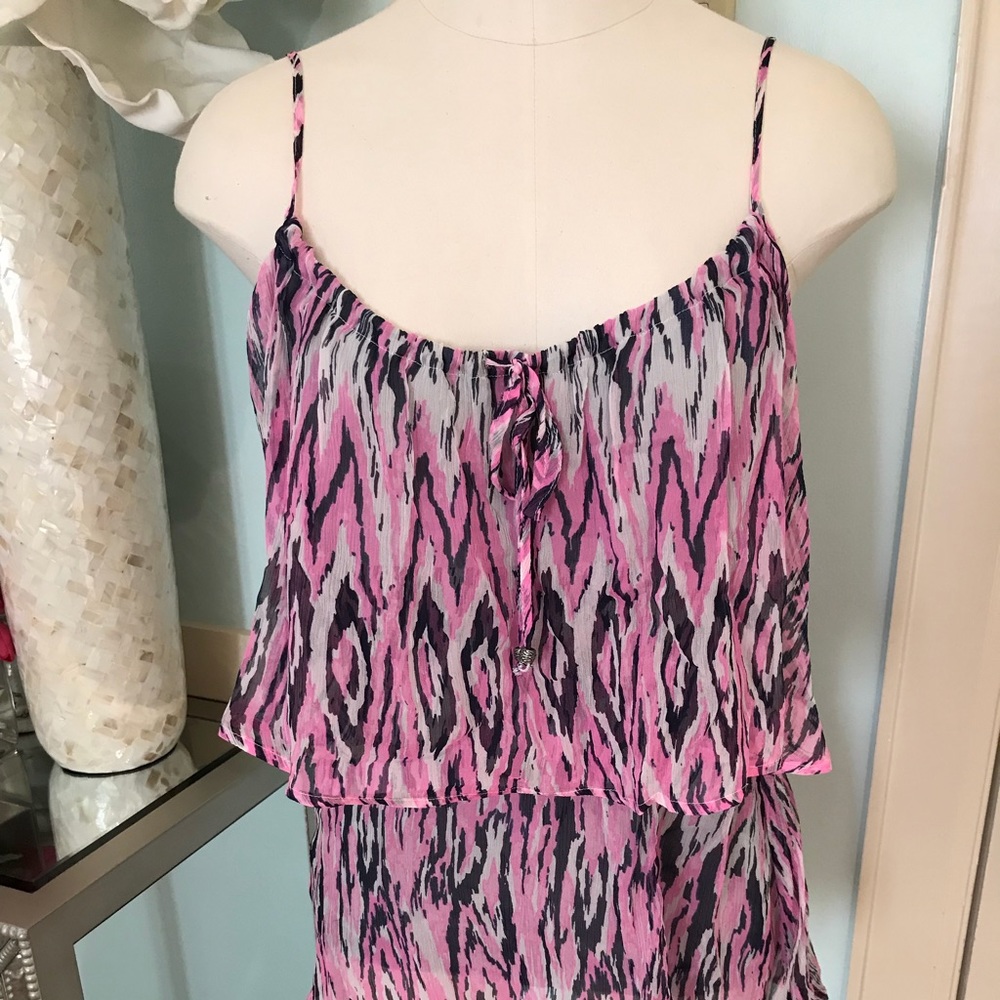 Ella Moss Ikat Ruffle Tank Too